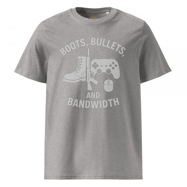 Boots, Bullets, and Bandwidth Tee | Organic | S-XL
