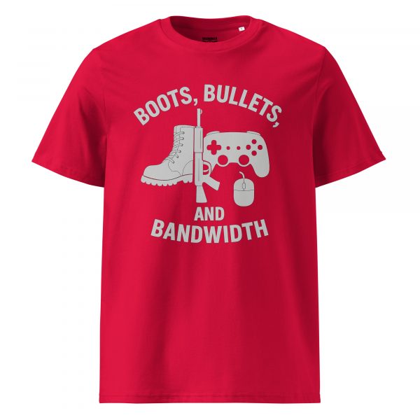 Boots, Bullets, and Bandwidth Tee | Organic | S-XL