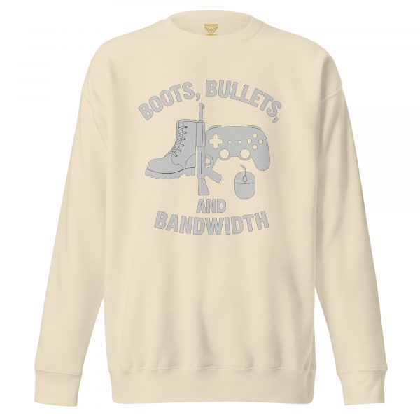Boots, Bullets, and Bandwidth Crewneck | Premium | 2-3X