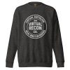 unisex-premium-sweatshirt-charcoal-heather-front-68c345fd65ba8.jpg Virtual Battalion Real Brotherhood Crewneck | Premium | 2-3X