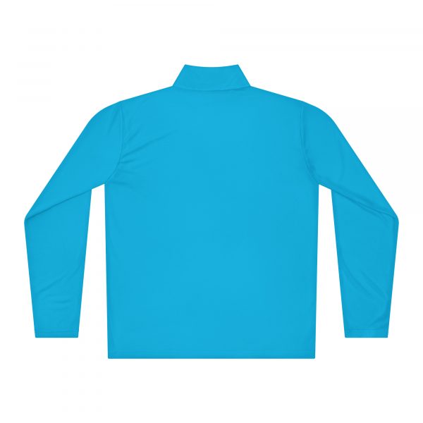 unisex-quarter-zip-pullover-atomic-blue-back-68b7bb7939de4.jpg White Logo Lightweight 1/4 Zip Pullover | Select | XS - XL