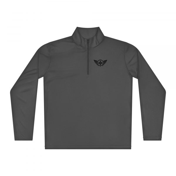 unisex-quarter-zip-pullover-iron-grey-front-68c3479207dc7.jpg Black Logo Lightweight 1/4 Zip Pullover | Select | 2-4X
