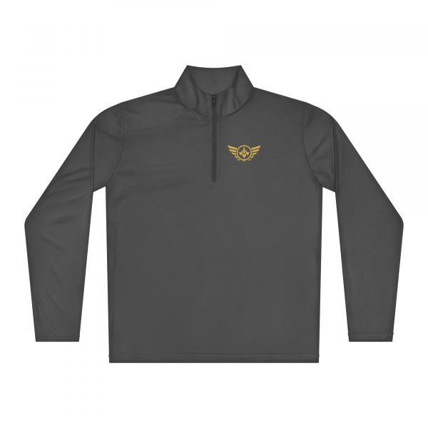 unisex-quarter-zip-pullover-iron-grey-front-68c347df42736.jpg Gold Logo Lightweight 1/4 Zip Pullover | Select | 2-4X