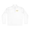 unisex-quarter-zip-pullover-white-front-68c347df428bf.jpg Gold Logo Lightweight 1/4 Zip Pullover | Select | 2-4X