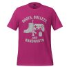 unisex-staple-t-shirt-berry-front-68b5452956503.jpg Boots, Bullets, and Bandwidth Tee | Select | S-XL