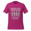 unisex-staple-t-shirt-berry-front-68bf3569c888c.jpg Stacked Like A Fireteam Tee | Select | 2-5X