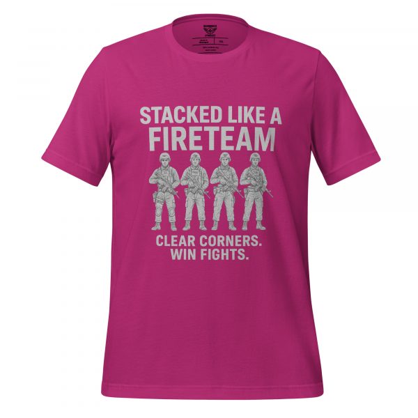 unisex-staple-t-shirt-berry-front-68bf3569c888c.jpg Stacked Like A Fireteam Tee | Select | 2-5X