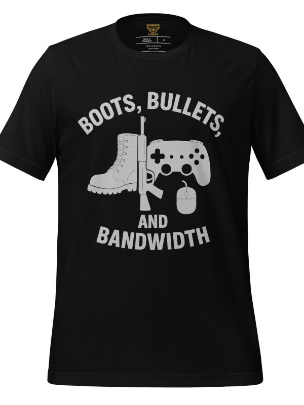 Boots, Bullets, and Bandwidth Tee | Select | S-XL