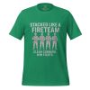 unisex-staple-t-shirt-kelly-front-68bf356a1625b.jpg Stacked Like A Fireteam Tee | Select | 2-5X