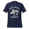 unisex-staple-t-shirt-navy-front-68bdf78fe8c3d.jpg Boots, Bullets, and Bandwidth | Select | 2-5X