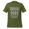 unisex-staple-t-shirt-olive-front-68bf3569e0318.jpg Stacked Like A Fireteam Tee | Select | 2-5X