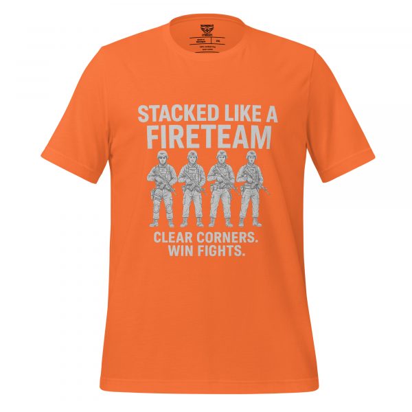 unisex-staple-t-shirt-orange-front-68bf356a781ac.jpg Stacked Like A Fireteam Tee | Select | 2-5X