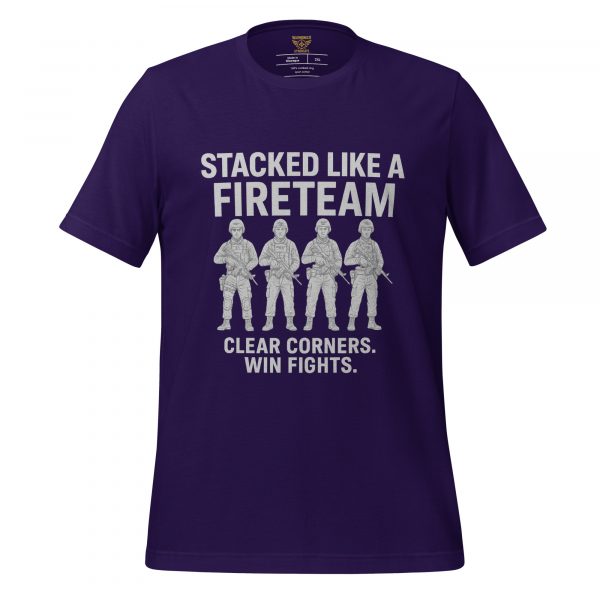 unisex-staple-t-shirt-team-purple-front-68bf35698a27a.jpg Stacked Like A Fireteam Tee | Select | 2-5X