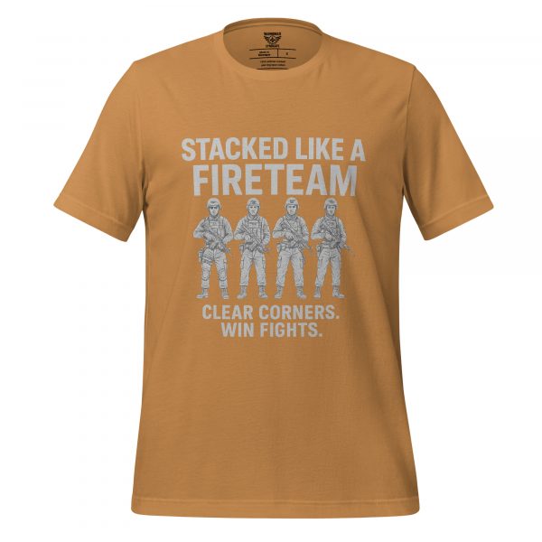 unisex-staple-t-shirt-toast-front-68b5488e48208.jpg Stacked Like A Fireteam Tee | Select | S-XL