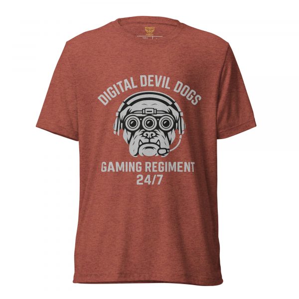 unisex-tri-blend-t-shirt-clay-triblend-front-68bf7284a2123.jpg Digital Devil Dogs Tee | Premium Lightweight | 2-4X