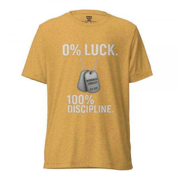 0% Luck 100% Discipline Tee | Premium Lightweight | 2-4X