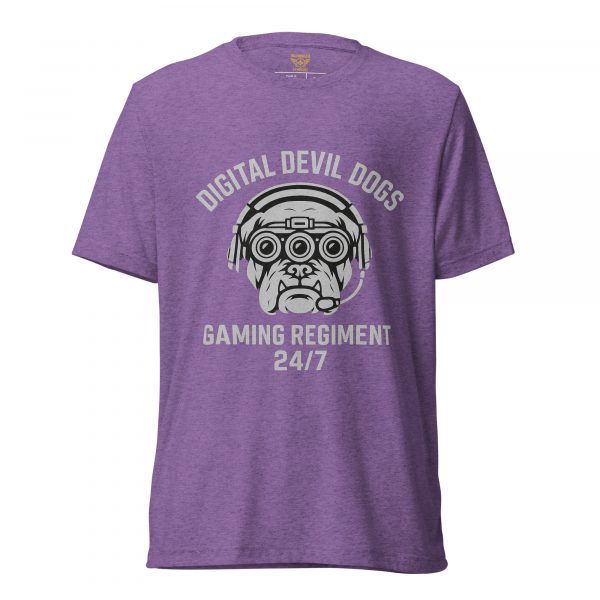 unisex-tri-blend-t-shirt-purple-triblend-front-68bf7284a8bd4.jpg Digital Devil Dogs Tee | Premium Lightweight | 2-4X