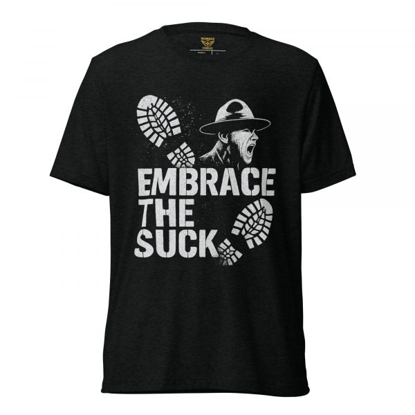 unisex-tri-blend-t-shirt-solid-black-triblend-front-68bf57efd4f35.jpg Embrace The Suck Tee | Premium Lightweight | 2-4X