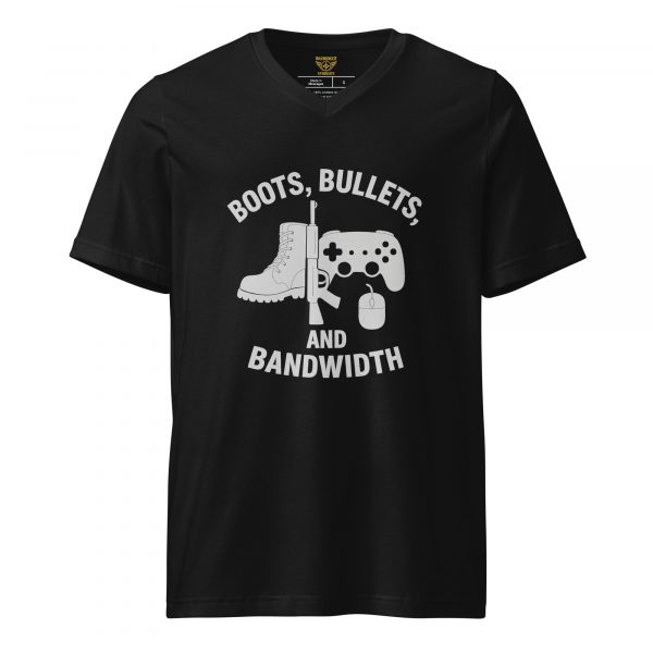 Boots, Bullets, and Bandwidth Tee | Premium V-Neck | S-XL