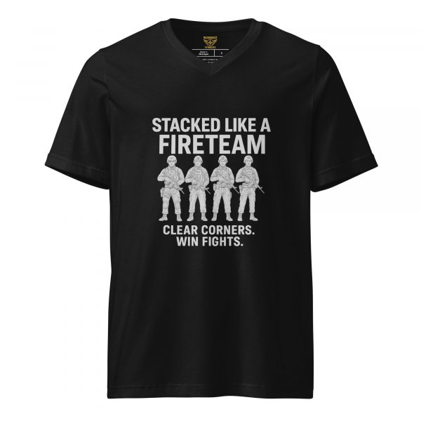 Stacked Like A Fireteam Tee | Premium V-Neck | S-XL