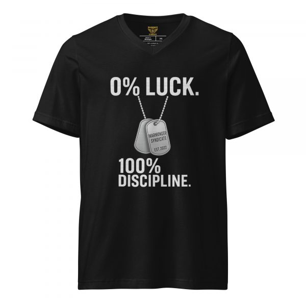 0% Luck 100% Discipline Tee | Premium V-Neck | 2X