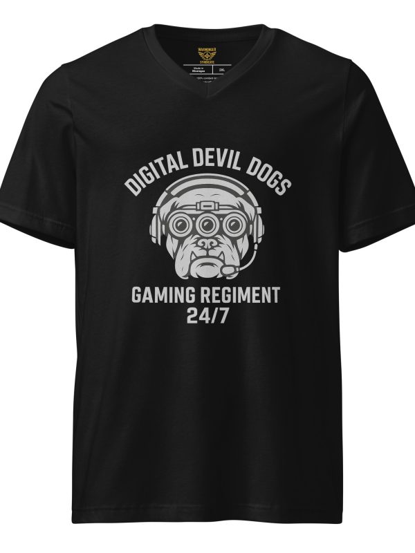 Digital Devil Dogs Tee | Premium V-Neck | 2X
