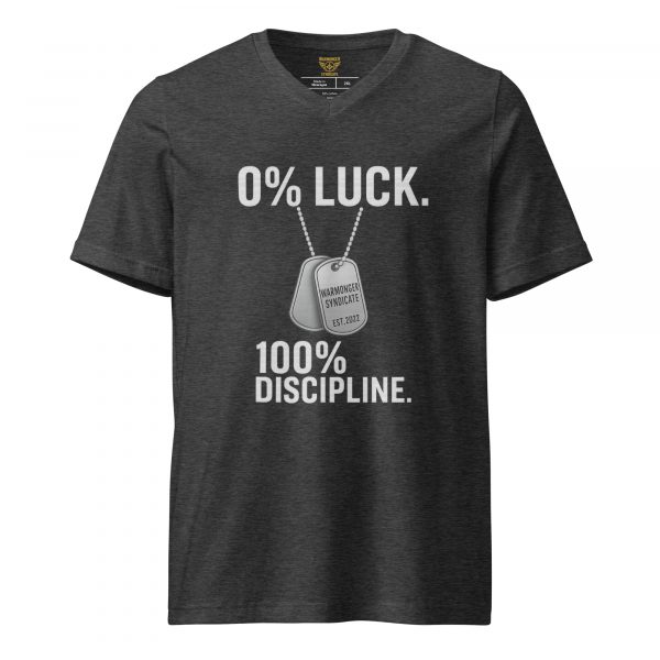 0% Luck 100% Discipline Tee | Premium V-Neck | 2X