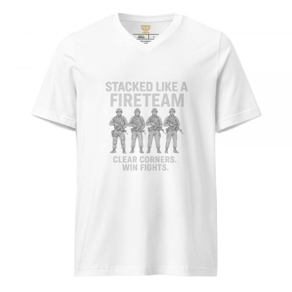 Stacked Like A Fireteam Tee | Premium V-Neck | S-XL