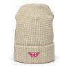 Flamingo Embroidered Logo Beanie | Waffle