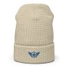 Royal Embroidered Logo Beanie | Waffle