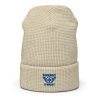 Royale Embroidered Brand Logo Beanie | Waffle
