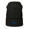 Royal Embroidered Logo Beanie | Waffle