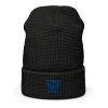 Royale Embroidered Brand Logo Beanie | Waffle