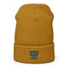 Royale Embroidered Brand Logo Beanie | Waffle