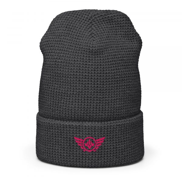 Flamingo Embroidered Logo Beanie | Waffle