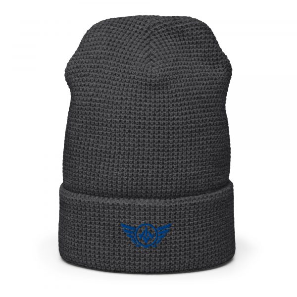 Royal Embroidered Logo Beanie | Waffle