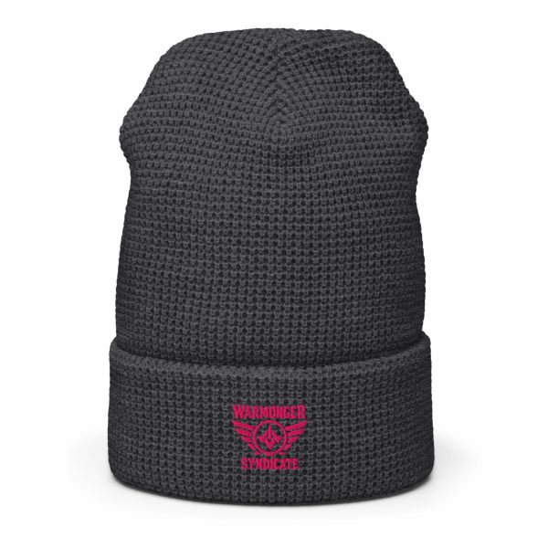 Flamingo Embroidered Brand Logo Beanie | Waffle