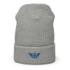 Royal Embroidered Logo Beanie | Waffle