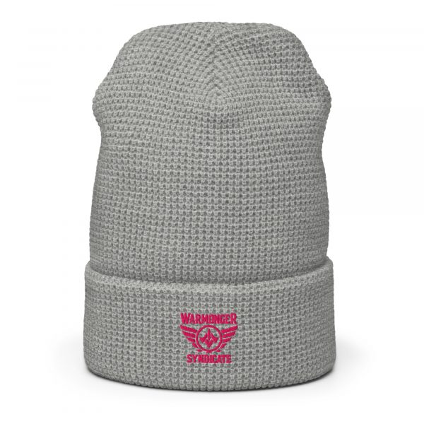 Flamingo Embroidered Brand Logo Beanie | Waffle