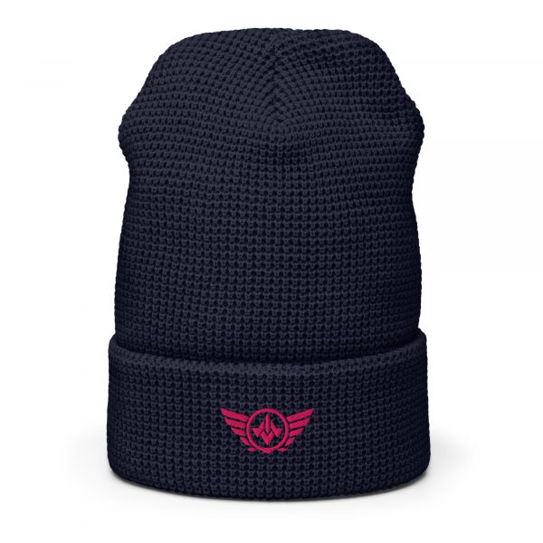 Flamingo Embroidered Logo Beanie | Waffle