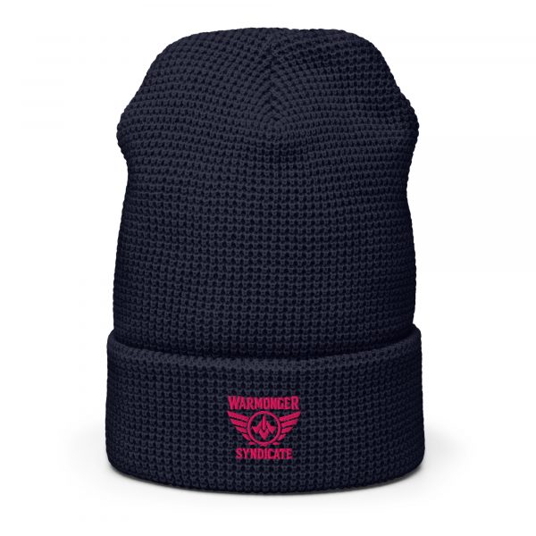Flamingo Embroidered Brand Logo Beanie | Waffle