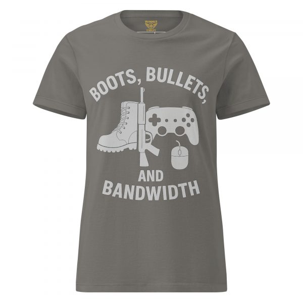 Boots, Bullets, and Bandwidth Women's Tee | Classic | S-2X