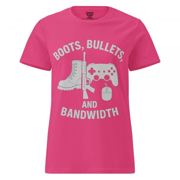 Boots, Bullets, and Bandwidth Women's Tee | Classic | S-2X