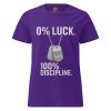 womens-basic-softstyle-t-shirt-purple-front-68c3653794c3a.jpg 0% Luck 100% Discipline Women's Tee | Classic | S-2X