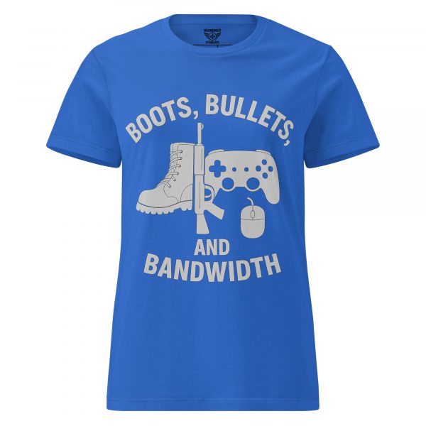 Boots, Bullets, and Bandwidth Women's Tee | Classic | S-2X