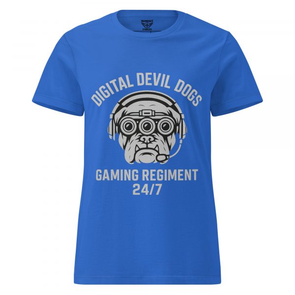 womens-basic-softstyle-t-shirt-royal-front-68c365d7ed740.jpg Digital Devil Dogs Women's Tee | Classic | S-2X