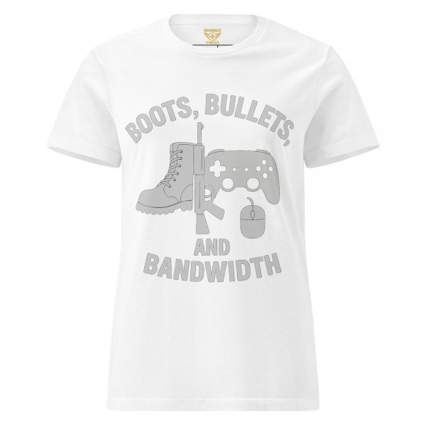 Boots, Bullets, and Bandwidth Women's Tee | Classic | S-2X