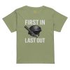 First In Last Out Women’s High-Waisted Tee | Premium | S-XL