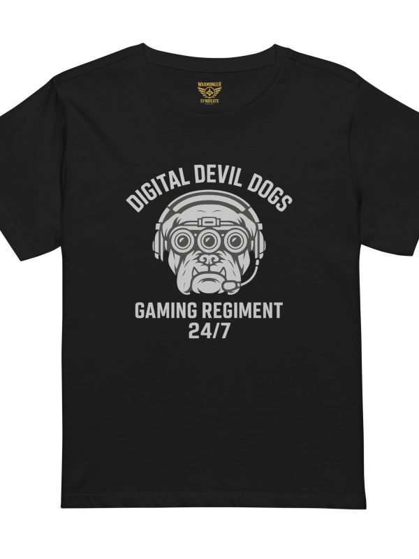 Digital Devil Dogs Women’s High-Waisted Tee | Premium | S-XL