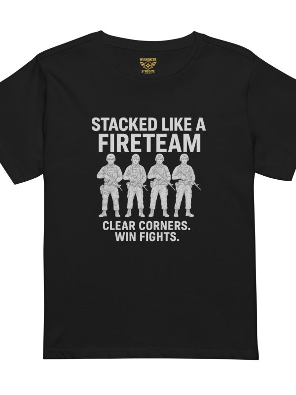 womens-high-waisted-tee-black-front-68c38269d464c.jpg Stacked Like A Fireteam Women’s High-Waisted Tee | Premium | S-XL